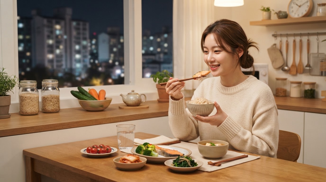 늘 저녁 식사 장면