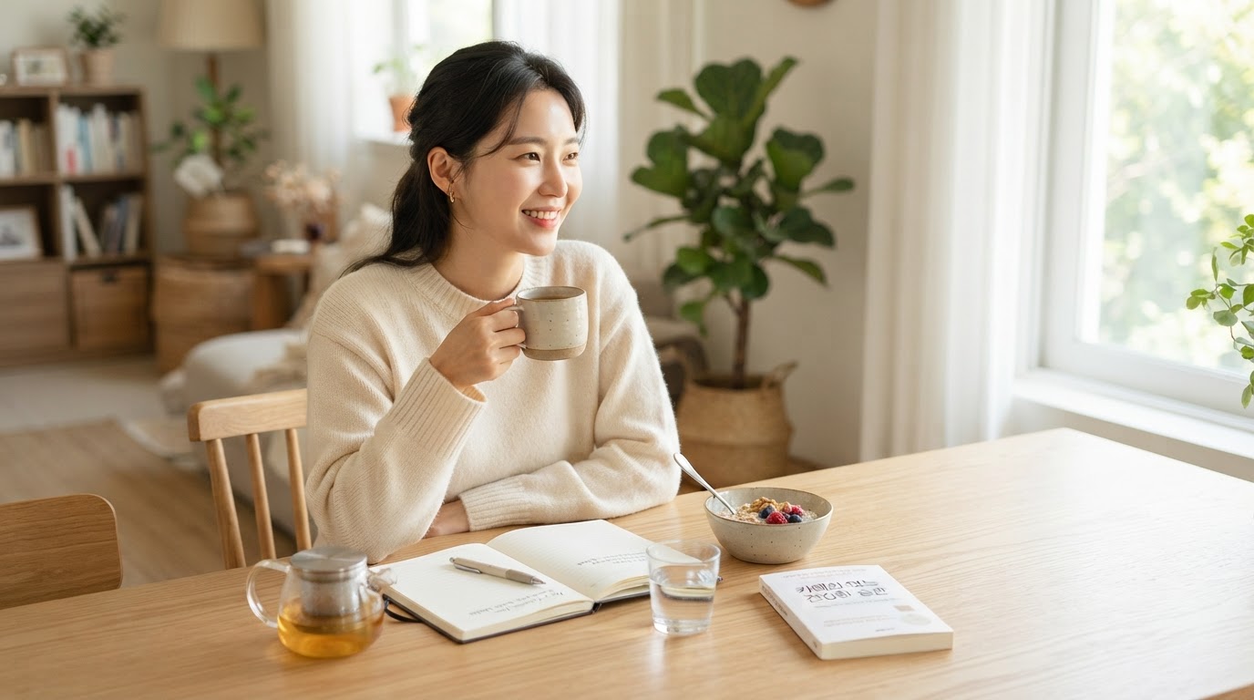 카페인을 줄이는 장면